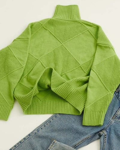 Denise – Pull à col roulé élégant avec des finitions raffinées