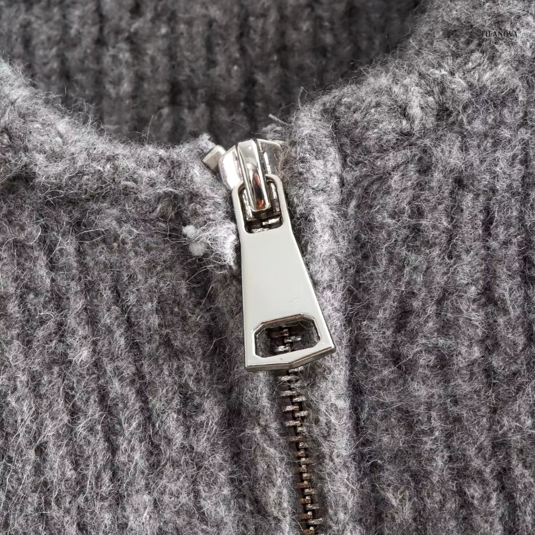 ROSA | GILET VINTAGE AVEC FERMETURE ÉCLAIR