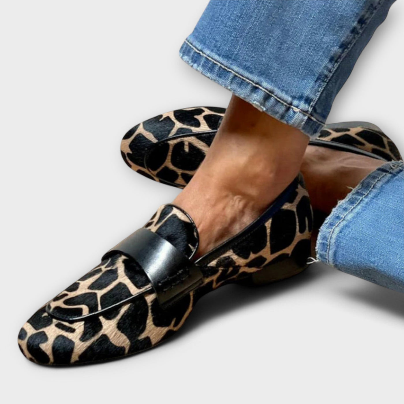 Leonie |  Orthopedic Leopard Moccasin