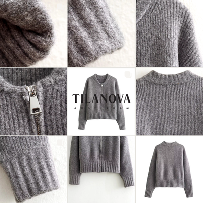 ROSA | GILET VINTAGE AVEC FERMETURE ÉCLAIR