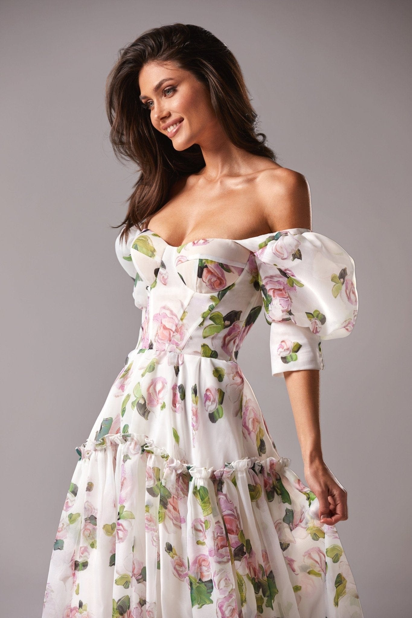 SOLÈNE | ROBE LONGUE À FLEURS