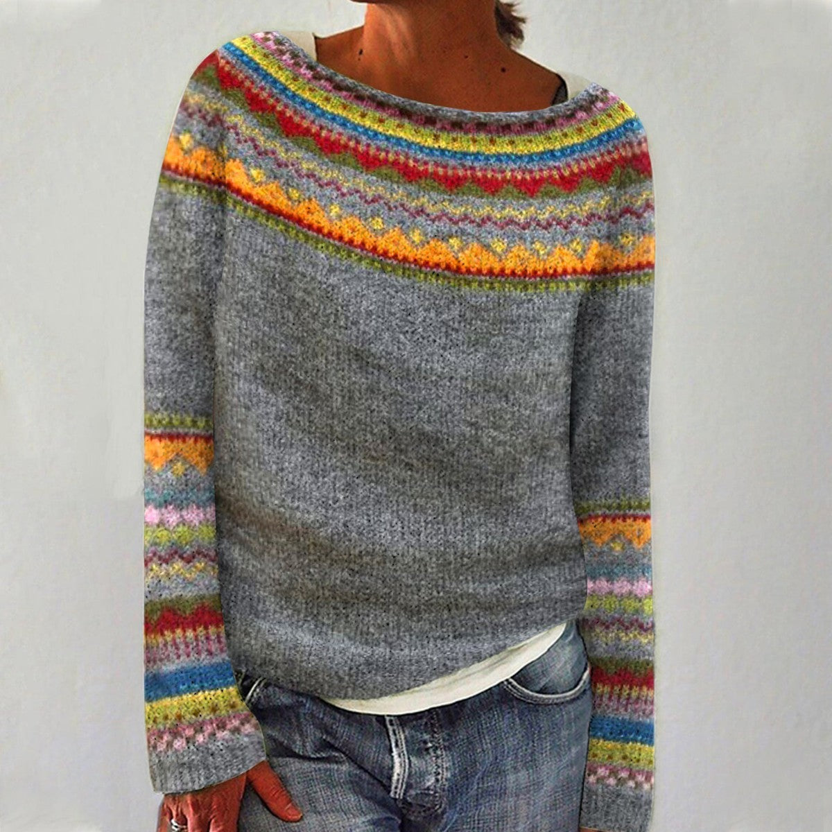 JAZE | PULL RÉTRO ÉLÉGANT POUR DAMES