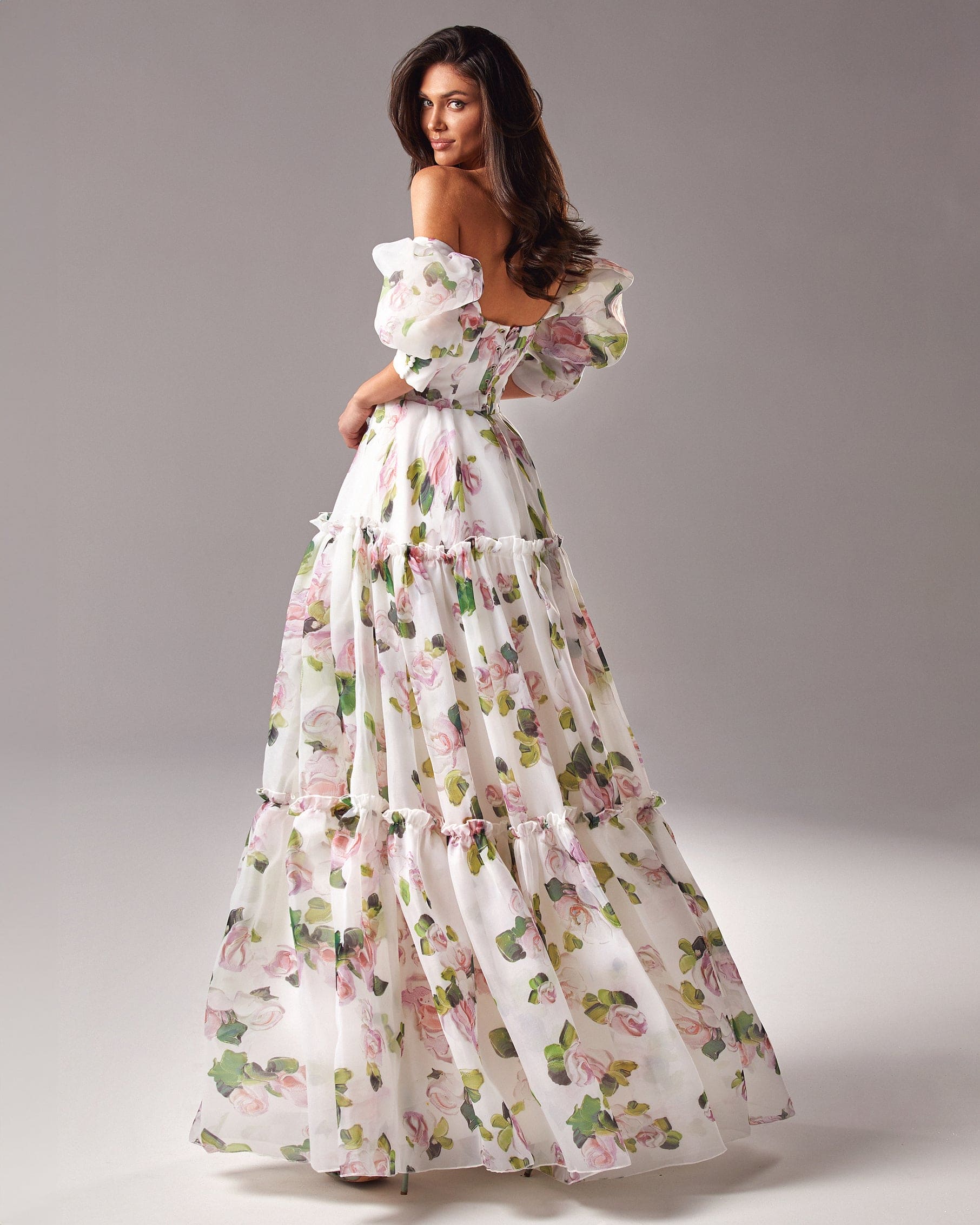 SOLÈNE | ROBE LONGUE À FLEURS