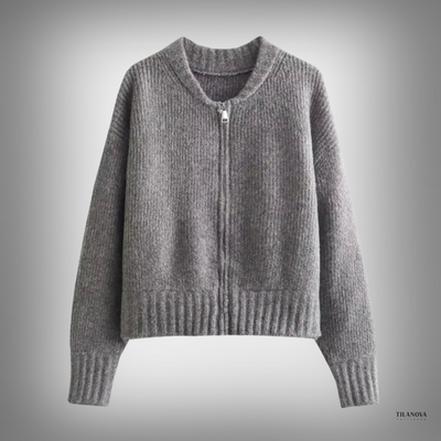 ROSA | GILET VINTAGE AVEC FERMETURE ÉCLAIR