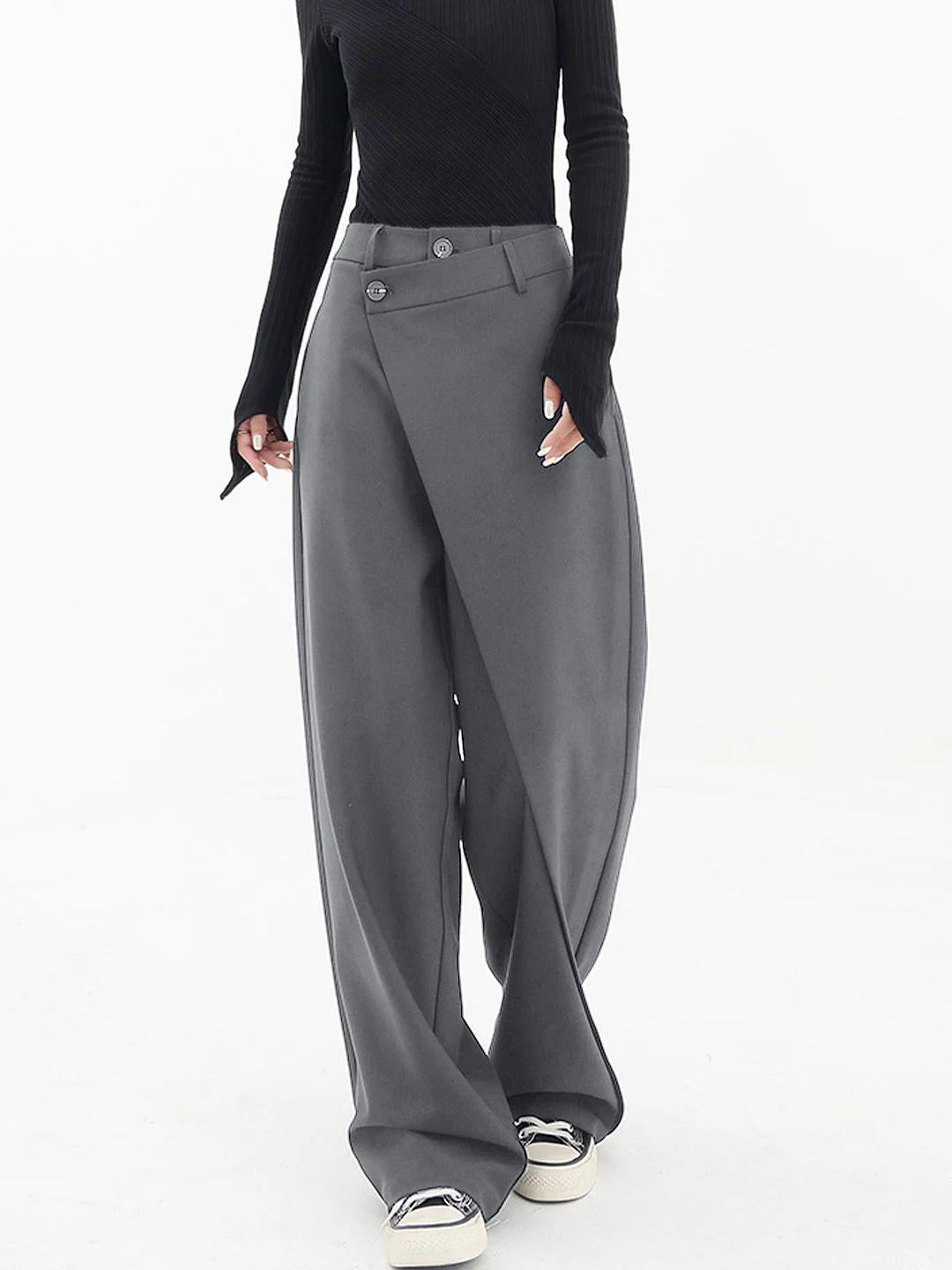SELENE | PANTALON BAGGY ASYMÉTRIQUE