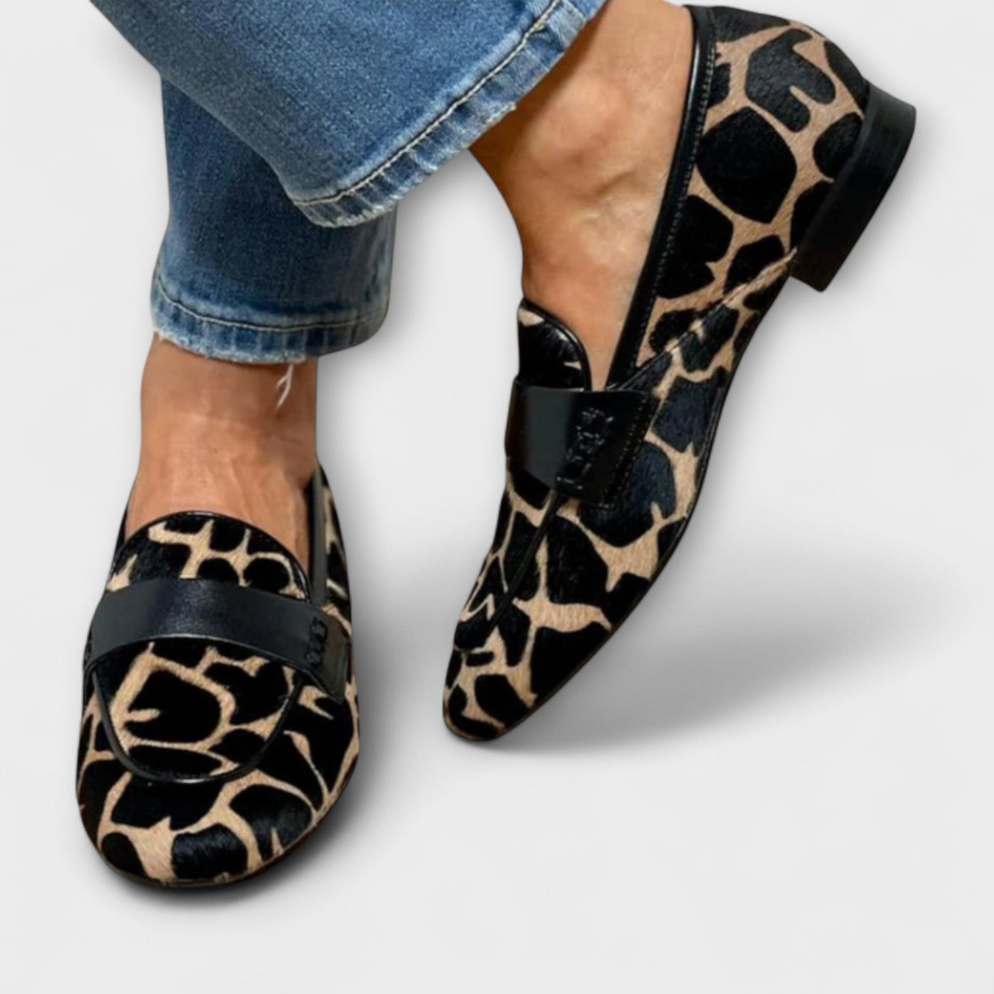Leonie |  Orthopedic Leopard Moccasin