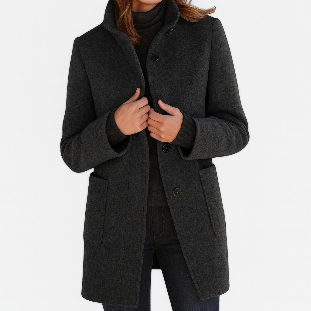 Lurienne™ | Manteau femme à col haut