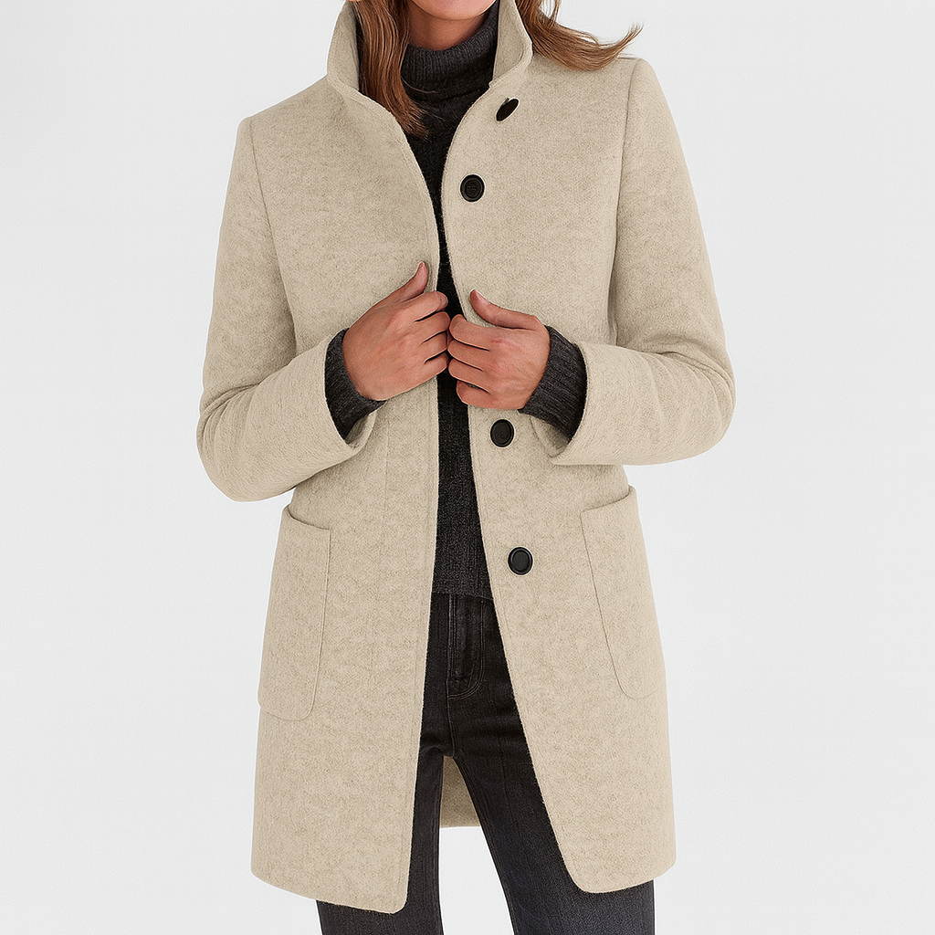 Lurienne™ | Manteau femme à col haut