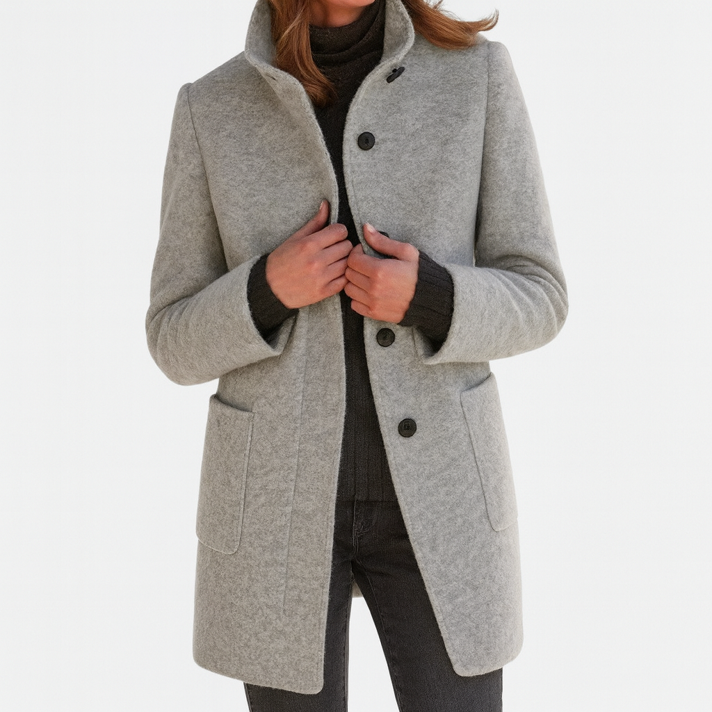 Lurienne™ | Manteau femme à col haut