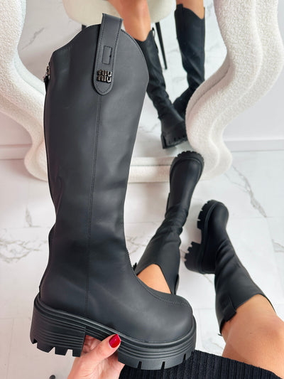 Lurienne | Bottes noires Niu