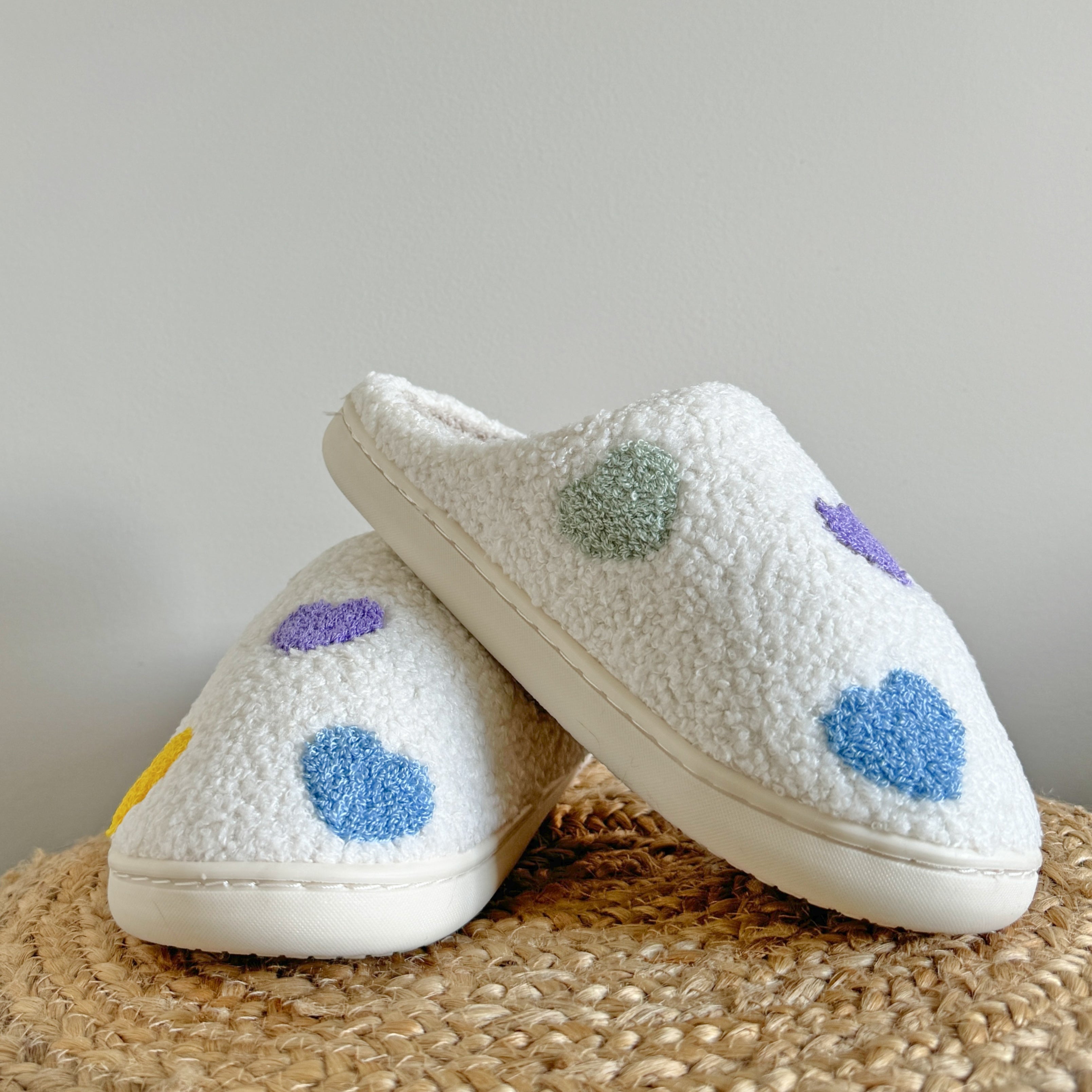 OLYMPE | CHAUSSONS À CŒUR COLORÉ