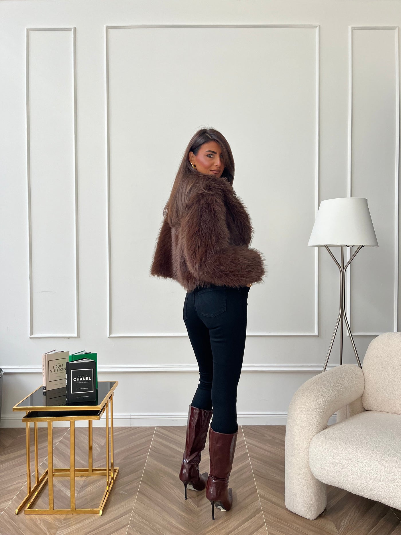 Lurienne | Fourrure écologique Lisbona Marron