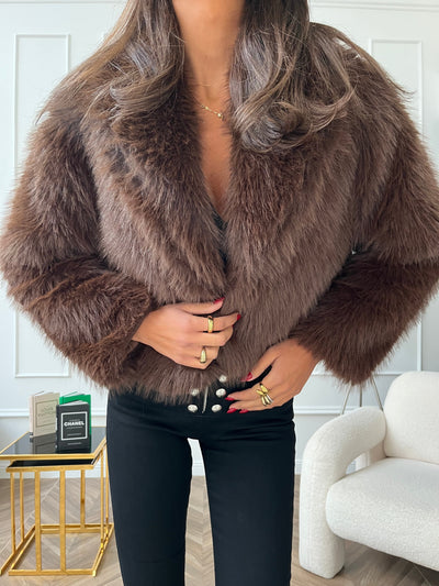Lurienne | Fourrure écologique Lisbona Marron