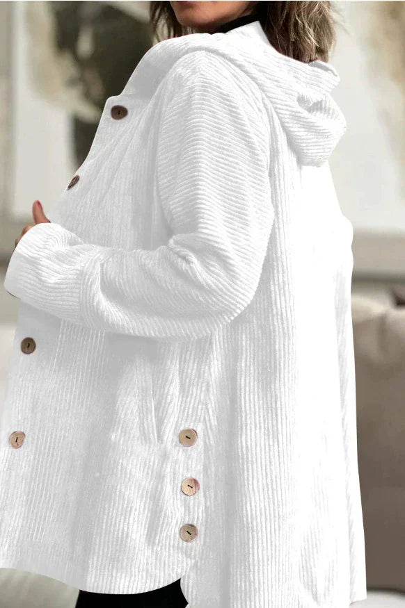 CORDIA | VESTE À CAPUCHE EN VELOURS CÔTELÉ DOUILLETTE