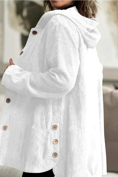 CORDIA | VESTE À CAPUCHE EN VELOURS CÔTELÉ DOUILLETTE