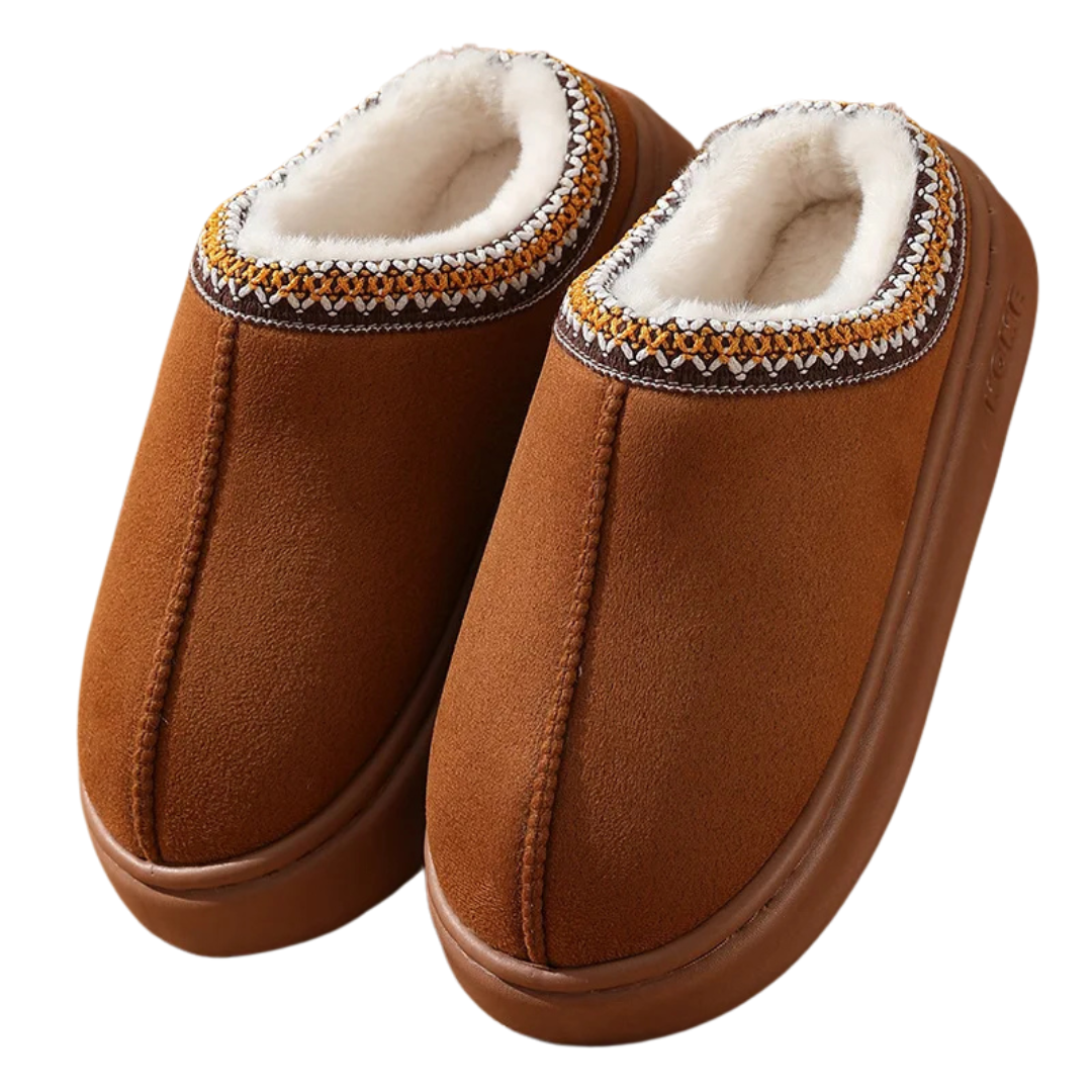 LÉA-MARIE | CHAUSSONS À DOUBLURE CHAUDE