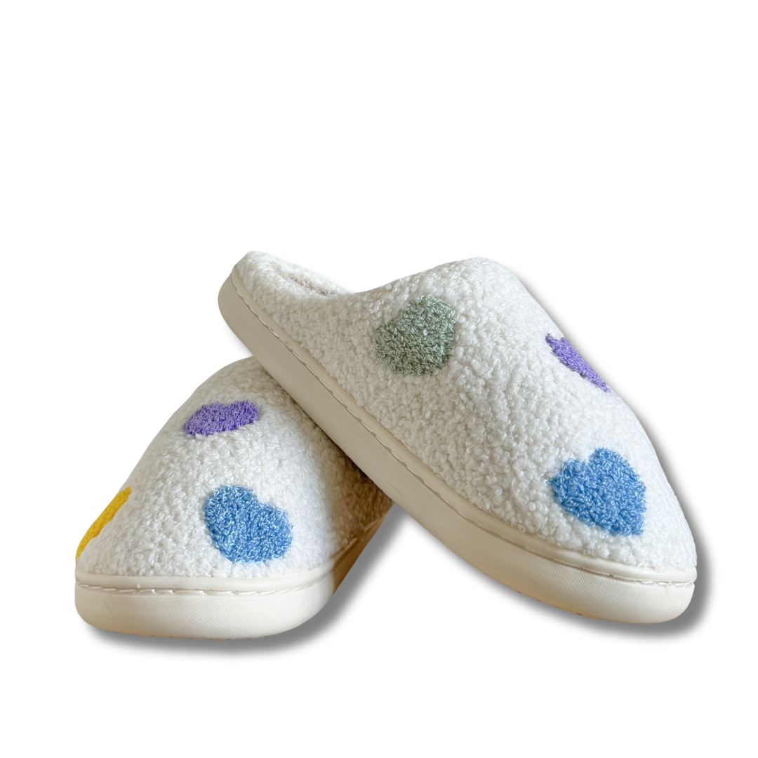 OLYMPE | CHAUSSONS À CŒUR COLORÉ
