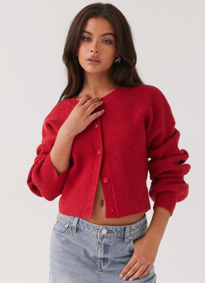 NINA | CARDIGAN ROUGE