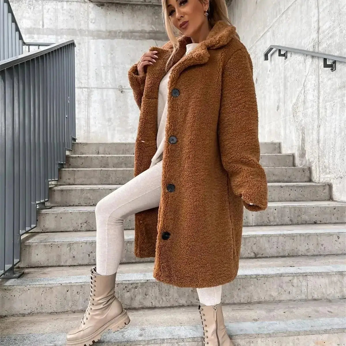 JESSICA | Veste Teddy Douce et Confortable