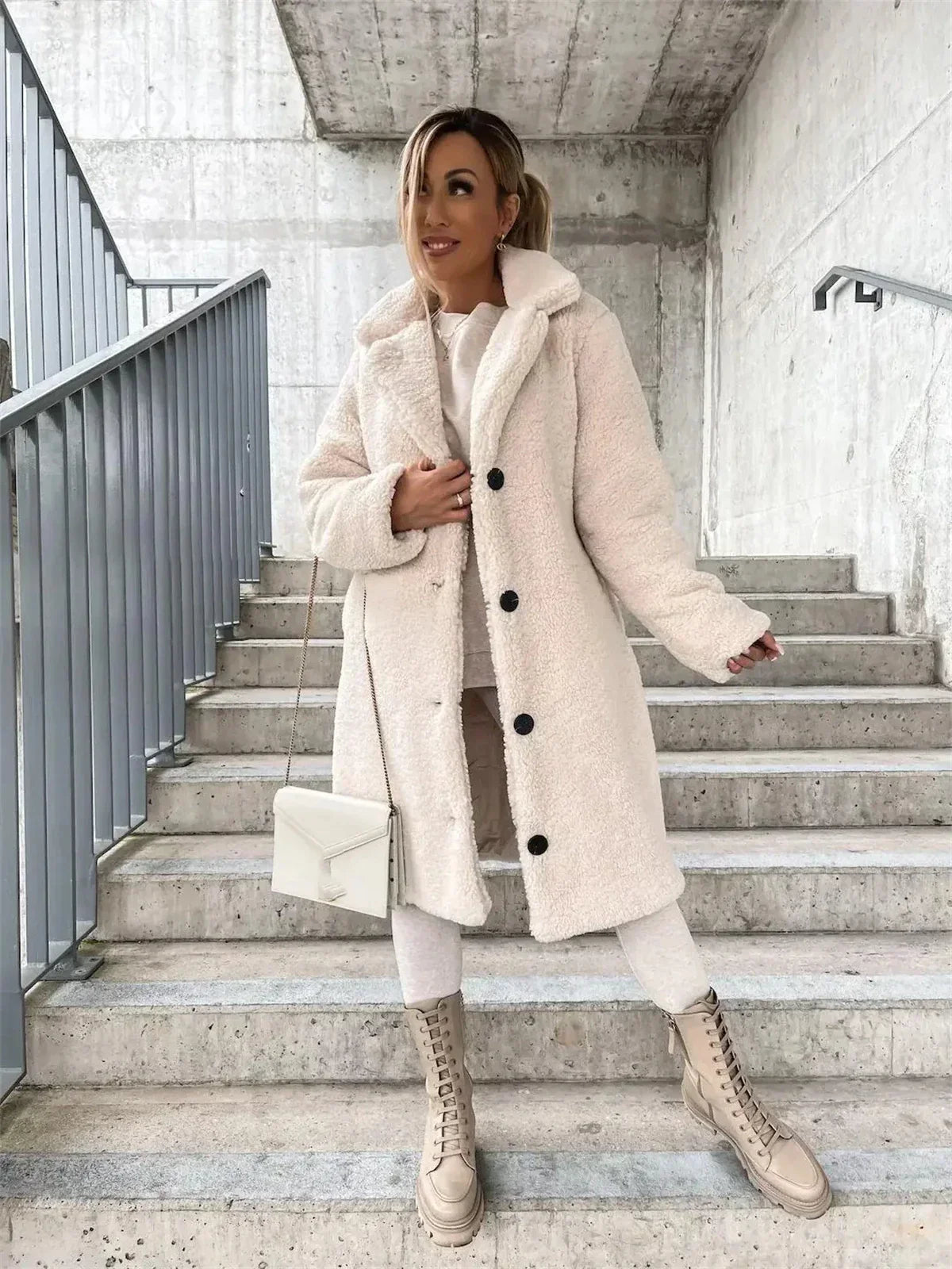 JESSICA | Veste Teddy Douce et Confortable