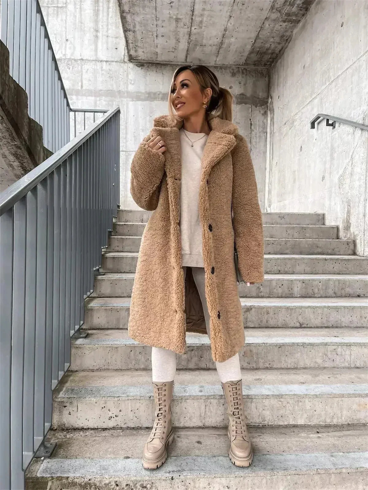 JESSICA | Veste Teddy Douce et Confortable