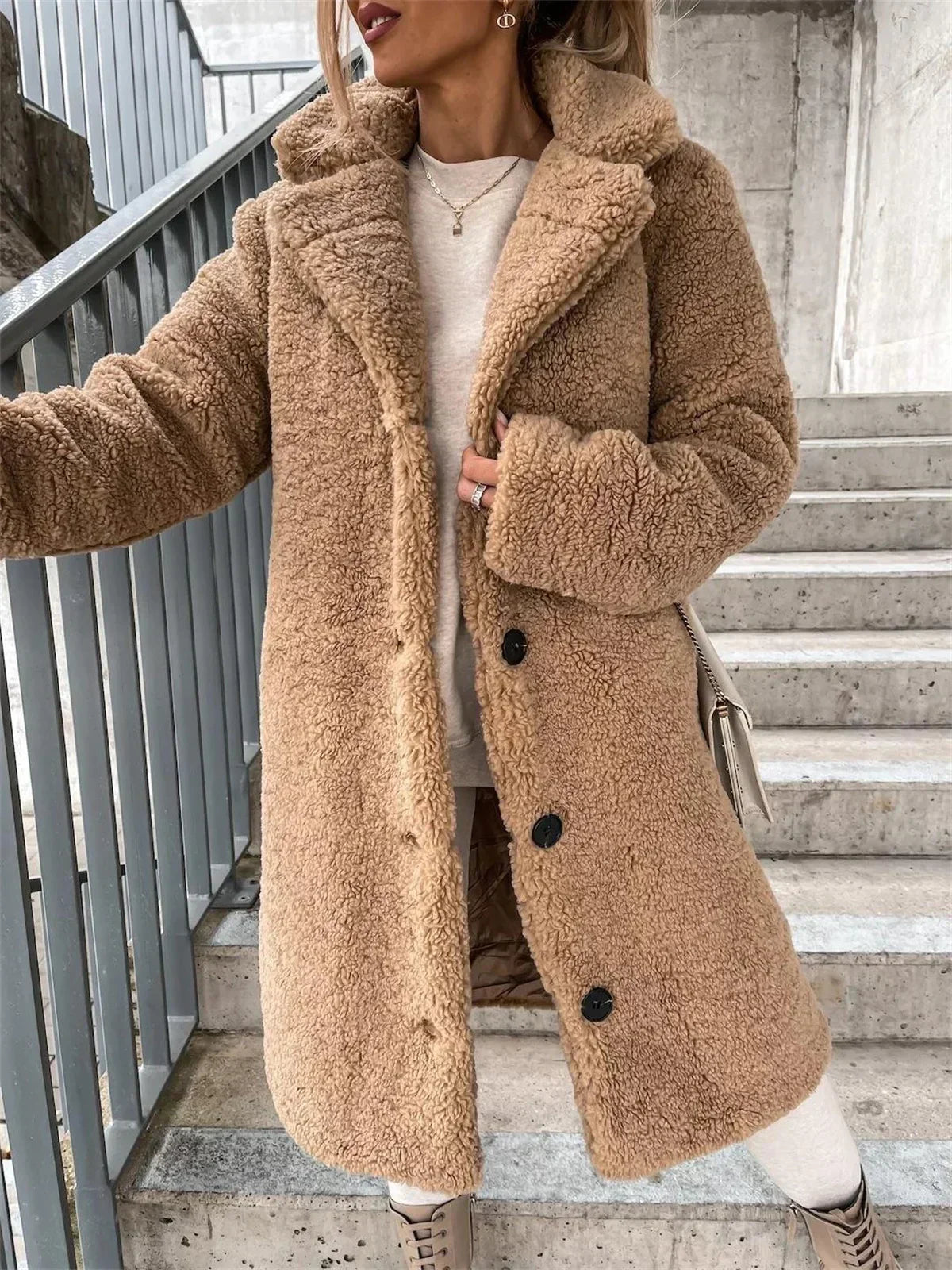 JESSICA | Veste Teddy Douce et Confortable