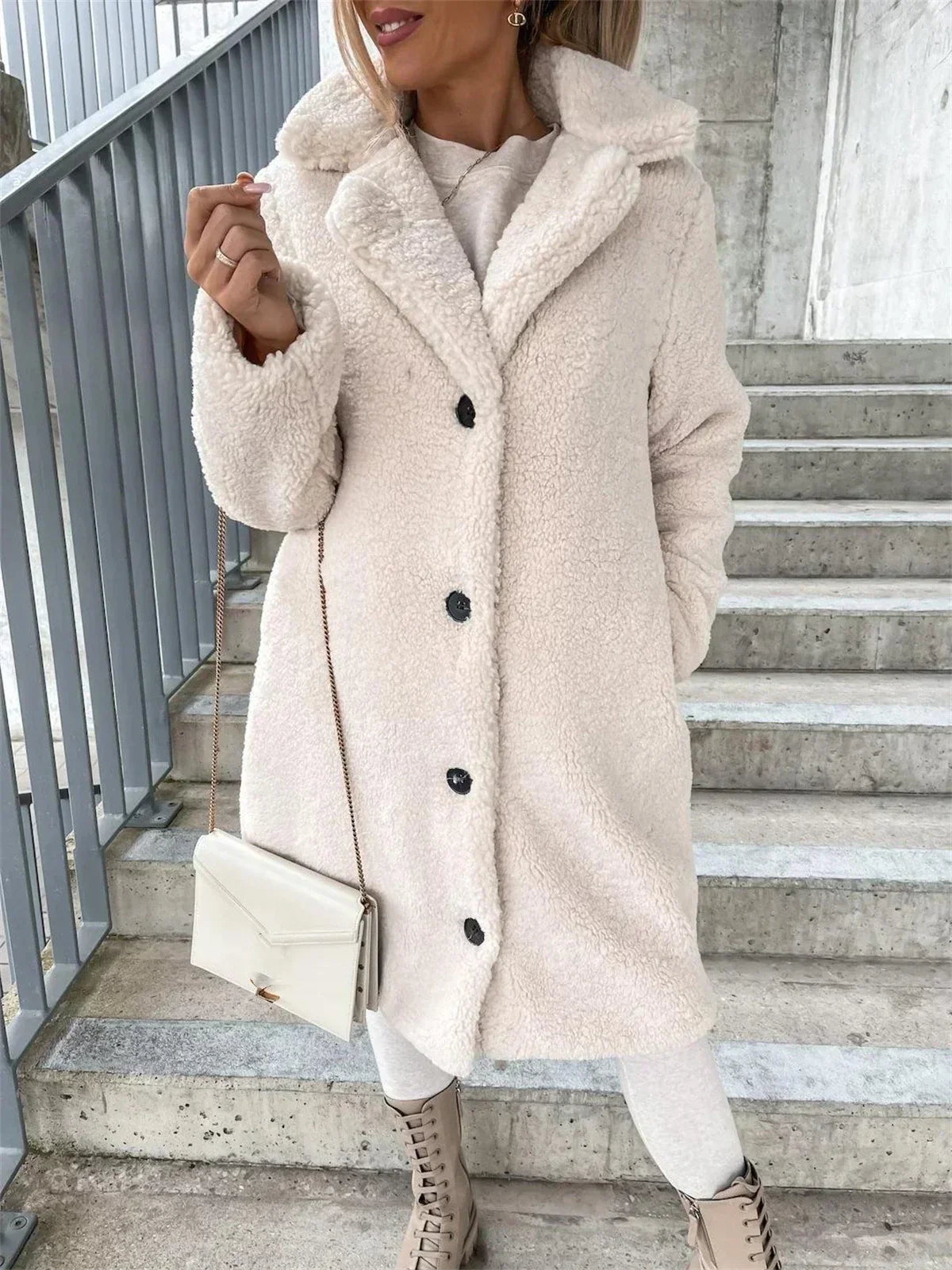 JESSICA | Veste Teddy Douce et Confortable