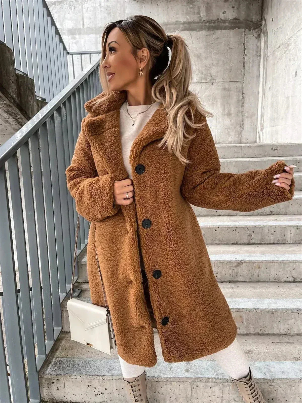 JESSICA | Veste Teddy Douce et Confortable