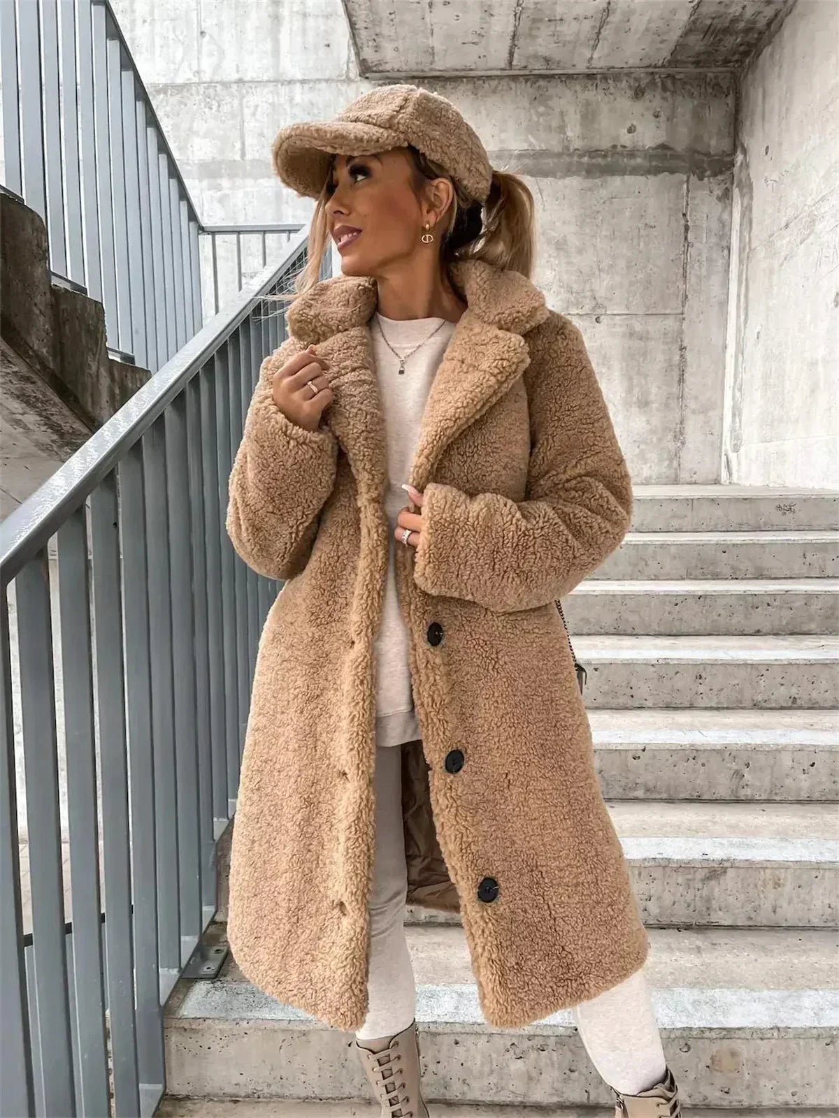 JESSICA | Veste Teddy Douce et Confortable