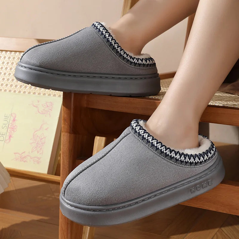 LÉA-MARIE | CHAUSSONS À DOUBLURE CHAUDE