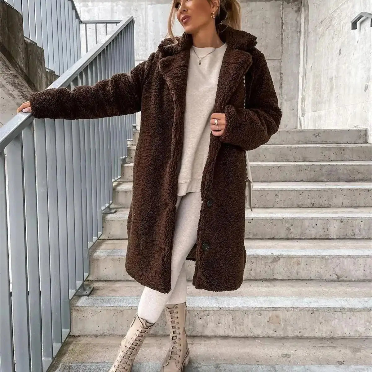 JESSICA | Veste Teddy Douce et Confortable