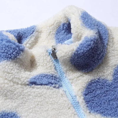 Katharina | Veste douce réversible en forme de cœur