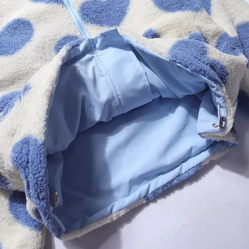 Katharina | Veste douce réversible en forme de cœur