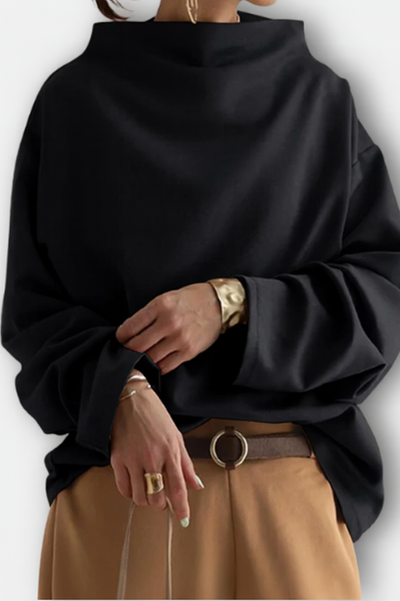 Elly | Haut en maille douce à col roulé