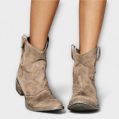Marla – Bottes en daim style savane