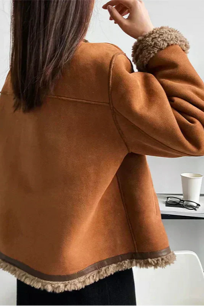 Rosalie | Veste en peau de mouton boutonnée