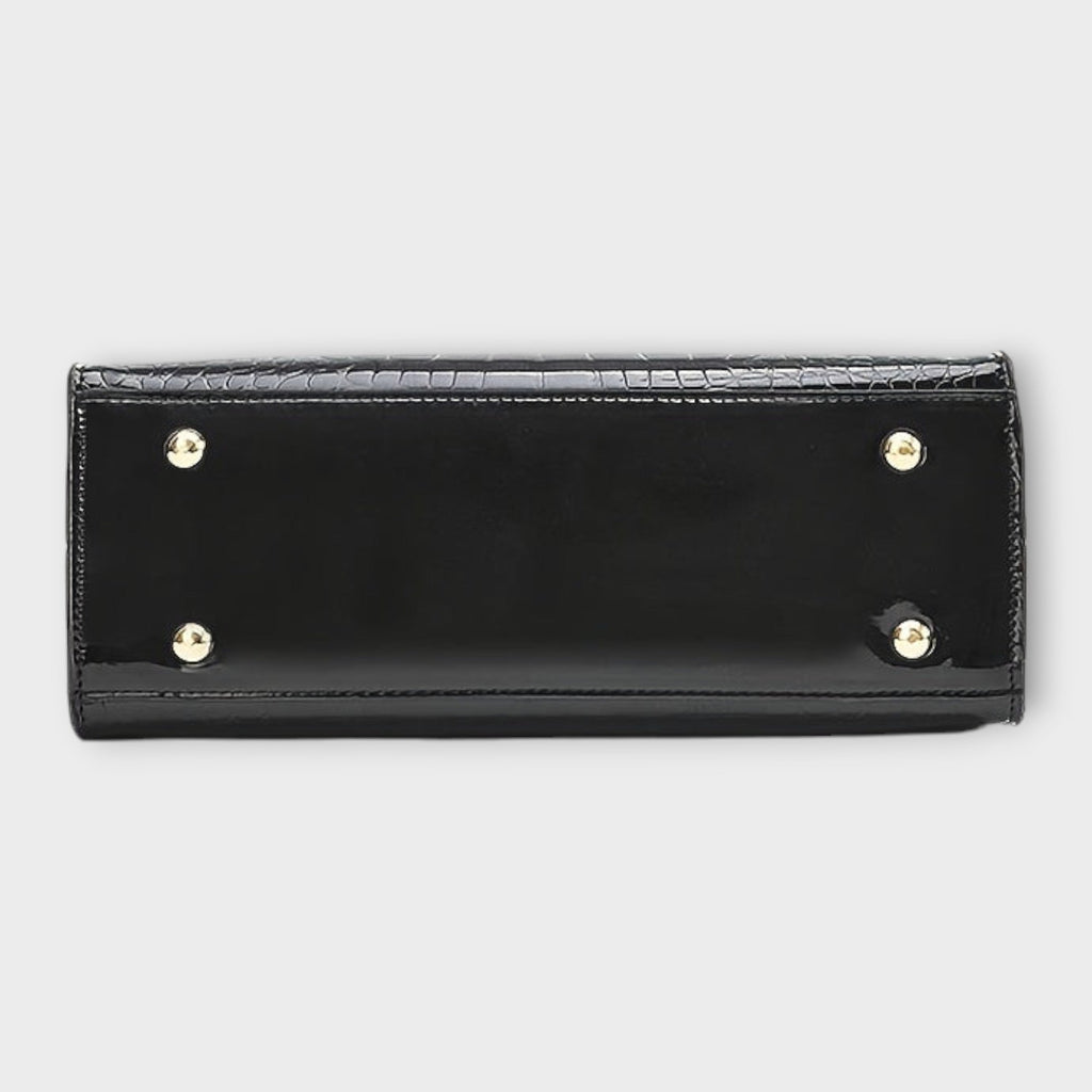 Alara – Sac à main brillant à motif croco