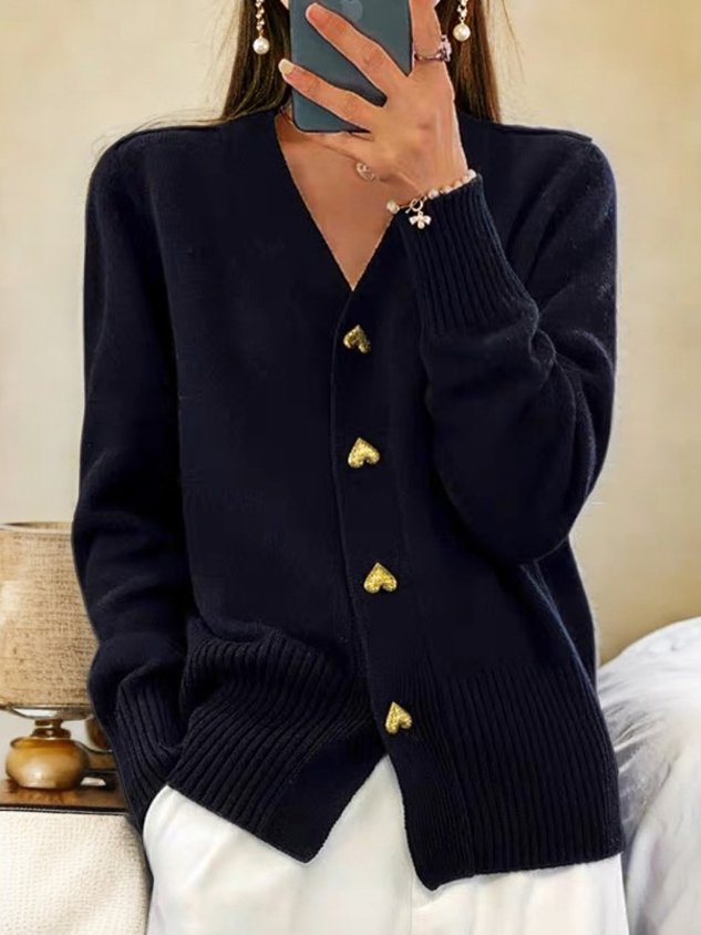 LYDDIA | CARDIGAN AVEC BOUTONS EN FORME DE CŒUR