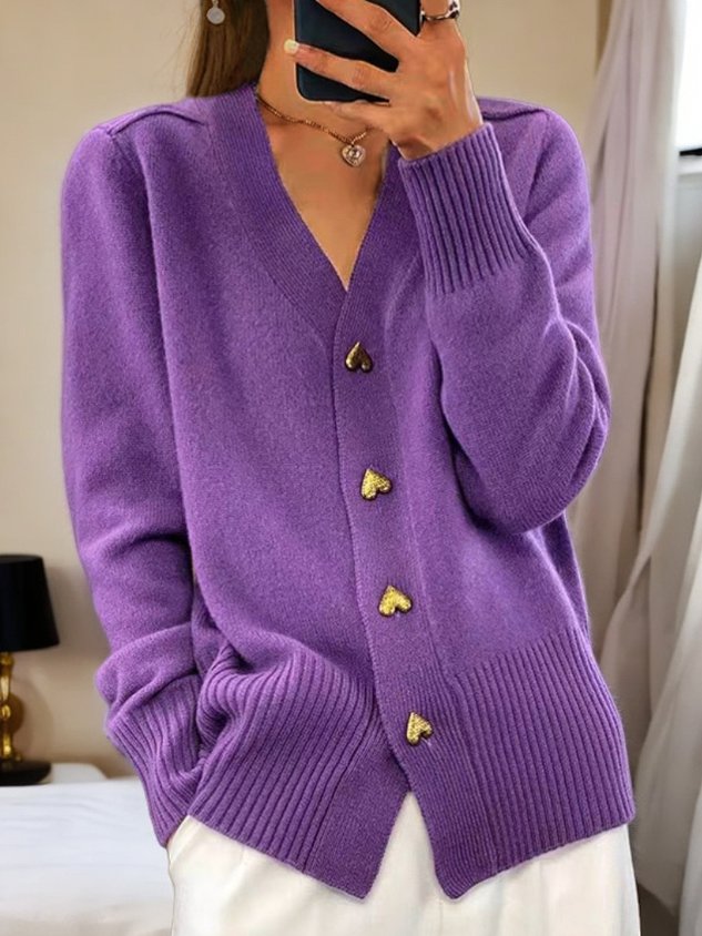 LYDDIA | CARDIGAN AVEC BOUTONS EN FORME DE CŒUR