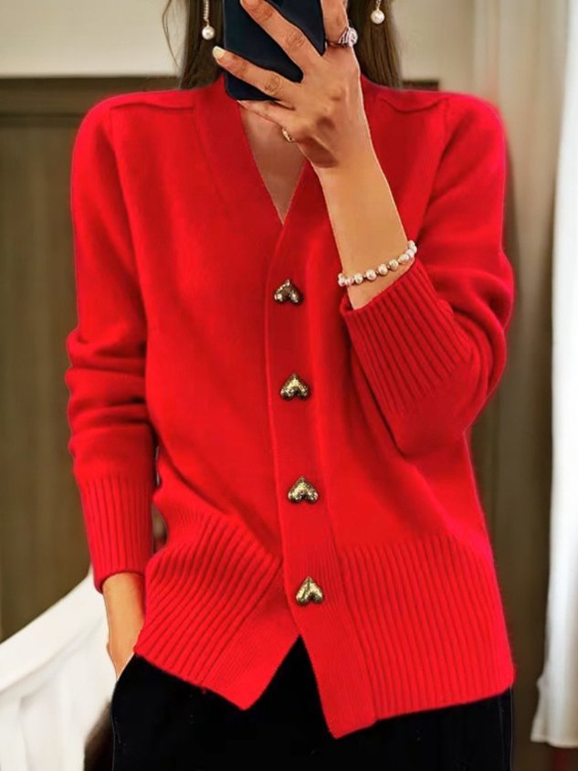 LYDDIA | CARDIGAN AVEC BOUTONS EN FORME DE CŒUR