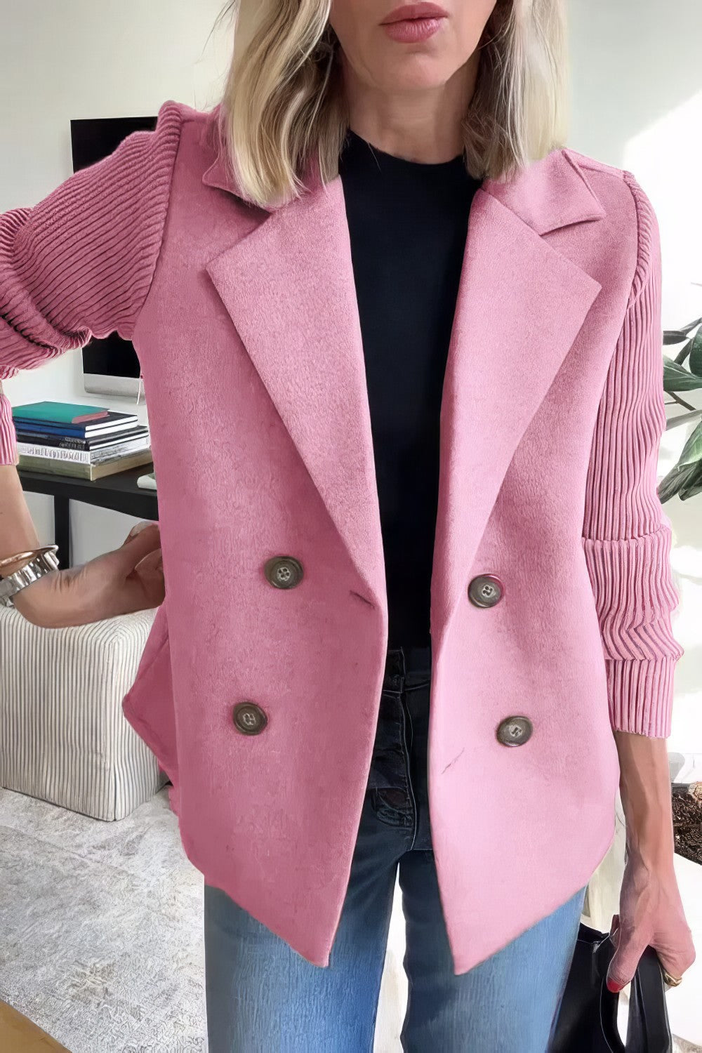 CLAIRE | VESTE DE CARDIGAN EN PATCHWORK
