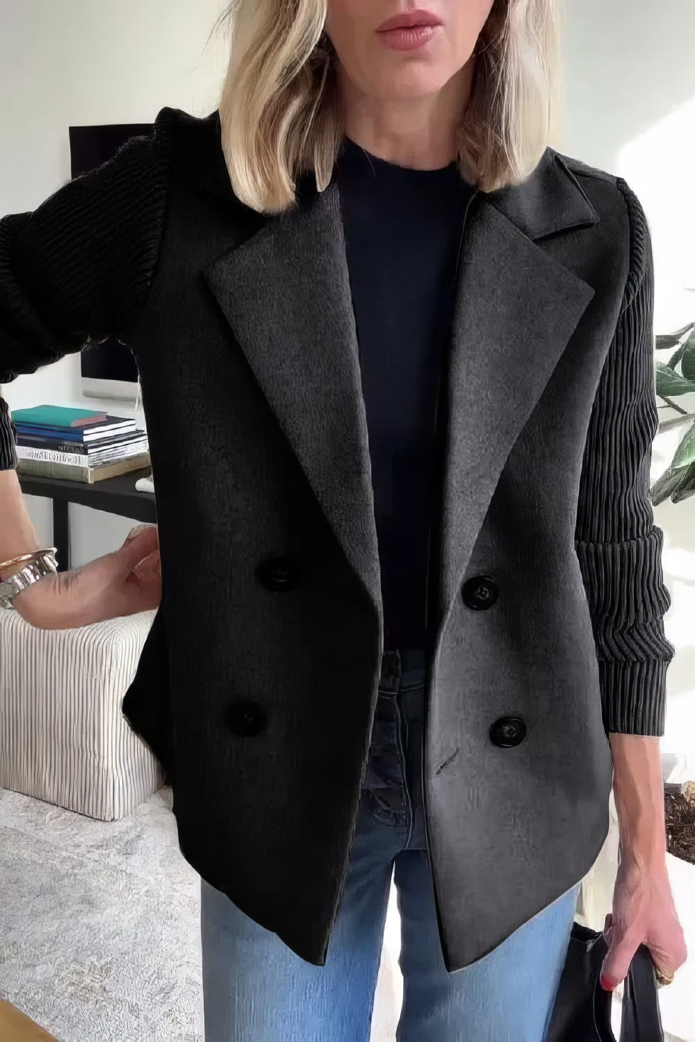 CLAIRE | VESTE DE CARDIGAN EN PATCHWORK