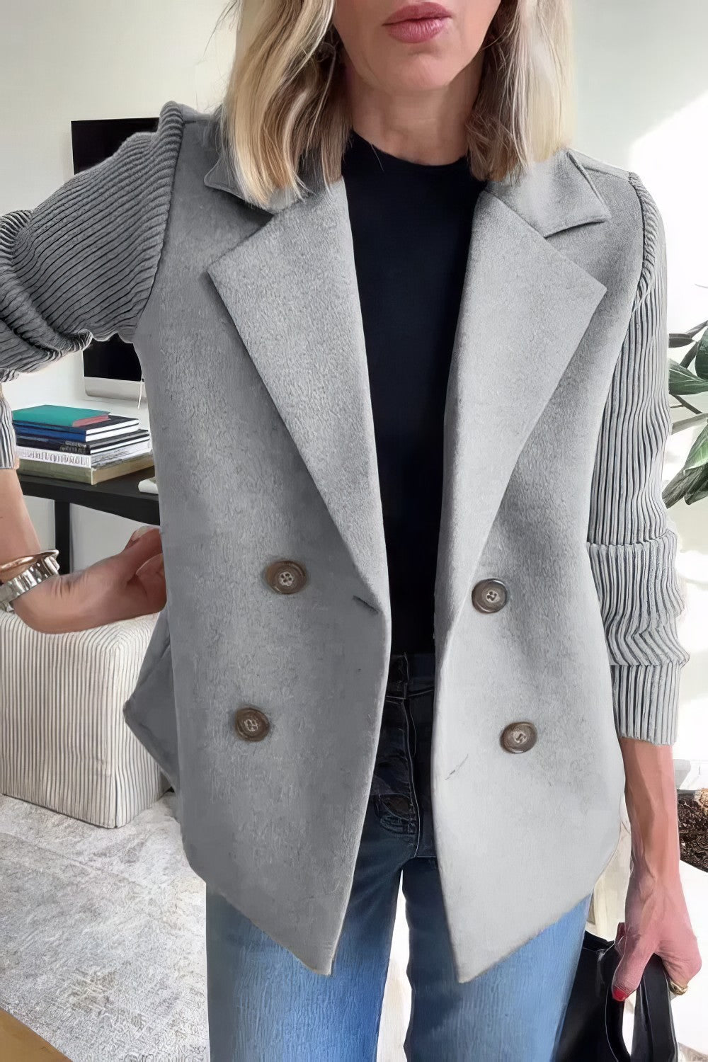 CLAIRE | VESTE DE CARDIGAN EN PATCHWORK